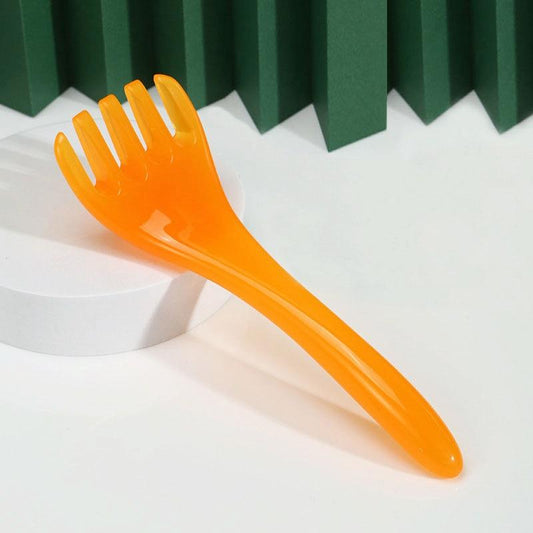 Stress-Reducing Massage Comb 5 Claws Meridian Therapy - Yellow