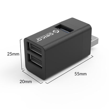 3-In-1 Usb Aluminum Mini Hub Adapter - Gray
