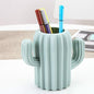 Cactus-Shaped Vase Creative Desktop Pen Holder For Home Decor - Green
