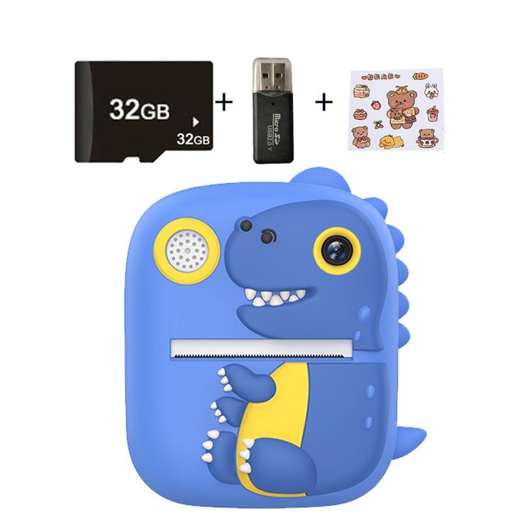 Instant Printing Camera with 2.4 Hd Screen and 32gb Tf Card - Green