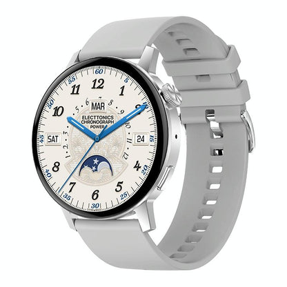 Mini Silicone Smart Watch With Colour Screen - Dt3 - Silver