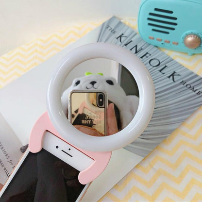 Portable Handheld Live Light for Mobile Self-timer - White