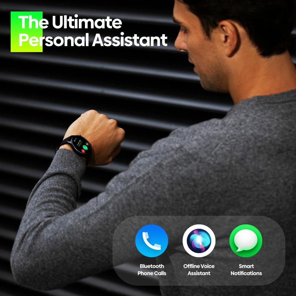 1.39 Inch Screen Ip68 Smart Watch Supports Voice Calling / Health Monitoring - Blue
