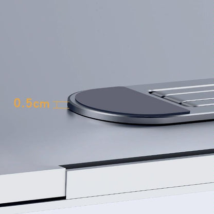 Foldable Laptop Stand with Fan and Heater - Portable and Adjustable - Gray