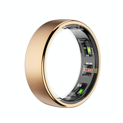 Smart Ring Heart Rate Blood Oxygen Sleep Sports Size 9 - Gold