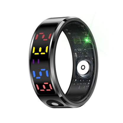 Smart Ring Heart Rate Blood Oxygen Sleep Sports Size 10 - Gold