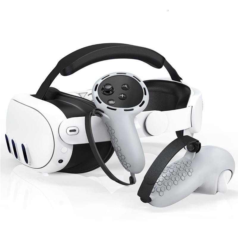 Non-Slip Silicone Cover For Meta Quest 3 Vr Controllers - White