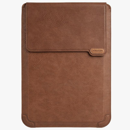 14.0 Inch Water Wave Texture Laptop Sleeve - Versatile Design - Brown