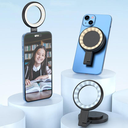 Portable Magnetic Cell Phone Fill Light - Black