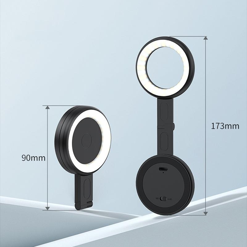 Portable Magnetic Cell Phone Fill Light - Black