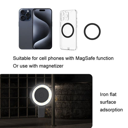 Portable Magnetic Cell Phone Fill Light - Black