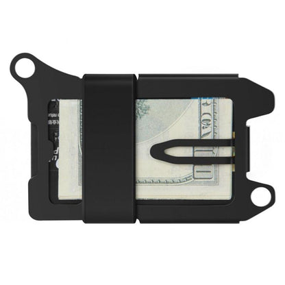 Rfid Metal Card Holder Compact Edc Wallet - Green Cloth Belt