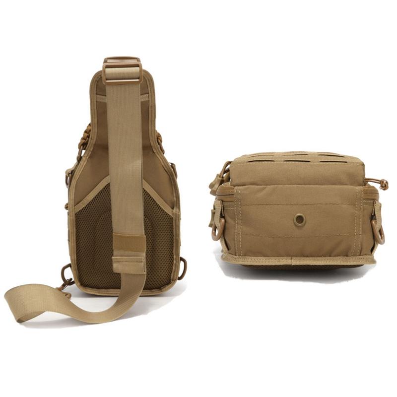 Multifunctional Laser Cut Crossbody Bag For Outdoor Sports - Black