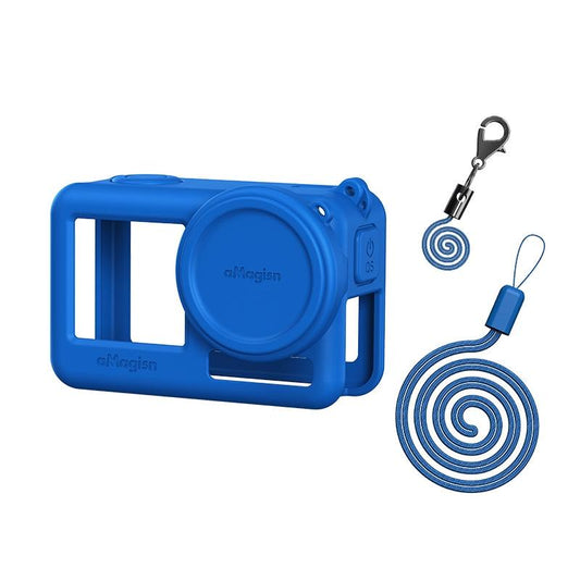 Protective Silicone Case For Dji Action Camera Accessories - Blue
