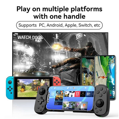 Foldable Tooth Controller for Gaming - White Black