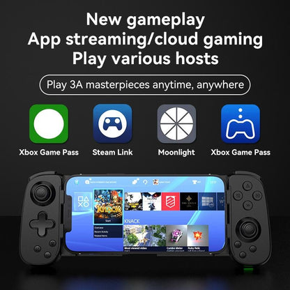 Foldable Tooth Controller for Gaming - White Black