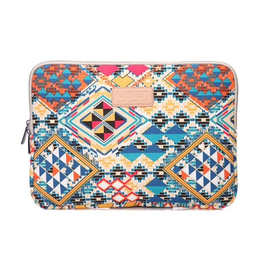 11.6 Inch Lingge Laptop Liner Bag with Stylish Pattern - Blue Pattern Diamond Lattice