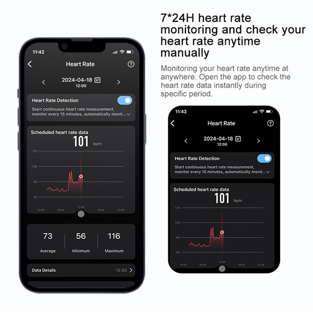 Smart Ring With Heart Rate Blood Oxygen Sleep & Sports Modes - Size 10 - Gold
