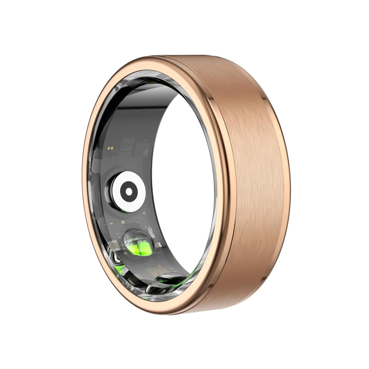 Smart Ring With Heart Rate Blood Oxygen Sleep & Sports Modes - Size 10 - Gold