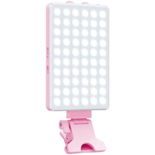 Portable Led Fill Light for Phone Laptop and Video Conferencing - Pink