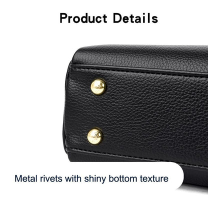 Spacious Women Shoulder Bag For Commuting - Red Wine