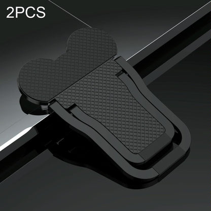 Foldable Metal Laptop Stand - Set of 2 - Black