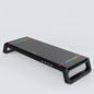 Foldable Laptop Stand with Rgb Lighting & Usb Expansion - Monitor Rack - Obsidian Black