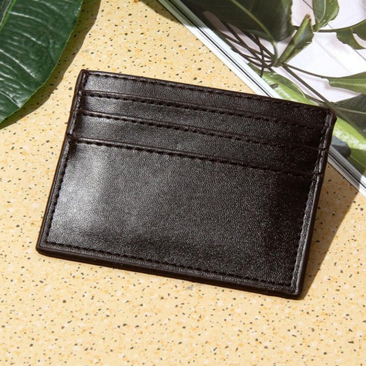 Multi Card Holder For Men Driver License Bank Cards - Dark Brown