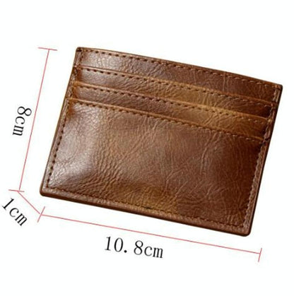 Multi Card Holder For Men Driver License Bank Cards - Dark Brown