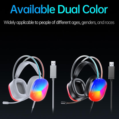 Pro Luminous Wired Headphones 2M Cable - White