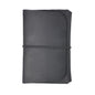 Retro Passport Wallet For Travel Crazy Horse Skin - Black