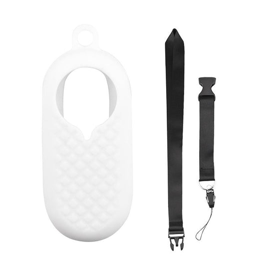 Silicone Camera Case Set with Lanyard for Insta360 Go2 - White