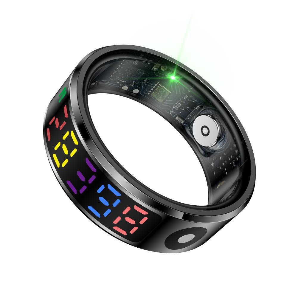 Smart Ring Heart Rate Blood Oxygen Sleep Sports Size 11 - Gold