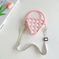 Mini Diamond Shaped Silicone Shoulder Bag - Pink