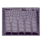 Pu Crocodile Pattern Card Holder Fits Cdc Documents - Purple