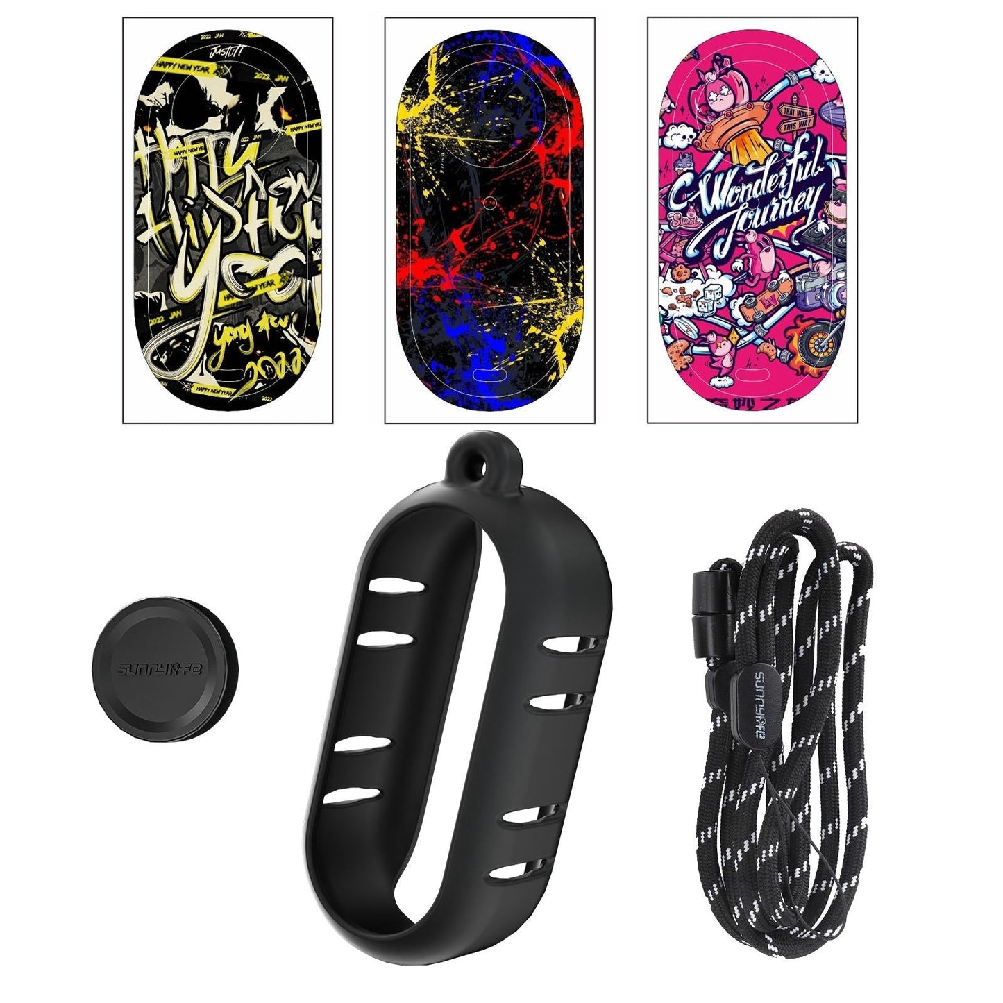 Insta360 Go 3 Silicone Case With Cooling Skin And Neck Strap - Black