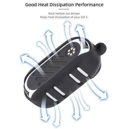 Insta360 Go 3 Silicone Case With Cooling Skin And Neck Strap - Black