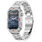 Smart Bracelet With Sleep Detection And Steel Strap - Bt5.2 - Silver
