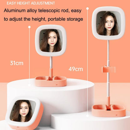 Portable Folding Desktop Live Broadcast Light Stand - Pink