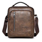Waterproof Business Crossbody Bag Large Capacity - Dark Brown