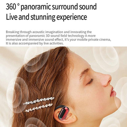 Rotatable Bluetooth Sports Earphones with Noise Reduction - Black Blue