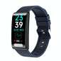 Smart Watch With Heart / Bp / Oxygen / Sugar Monitoring Silicone Strap Colour Screen - Blue