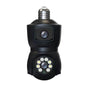 Smart Dual-Lens Motion Tracking Camera With Voice Intercom - Black
