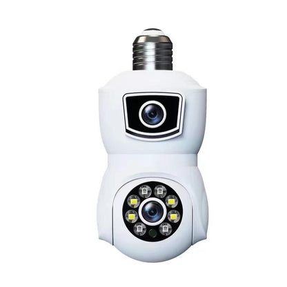 Smart Dual-Lens Motion Tracking Camera With Voice Intercom - Black