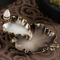 Bronze Lotus Leaf Inverted Incense Burner - Antique Indoor - Bronze Colour
