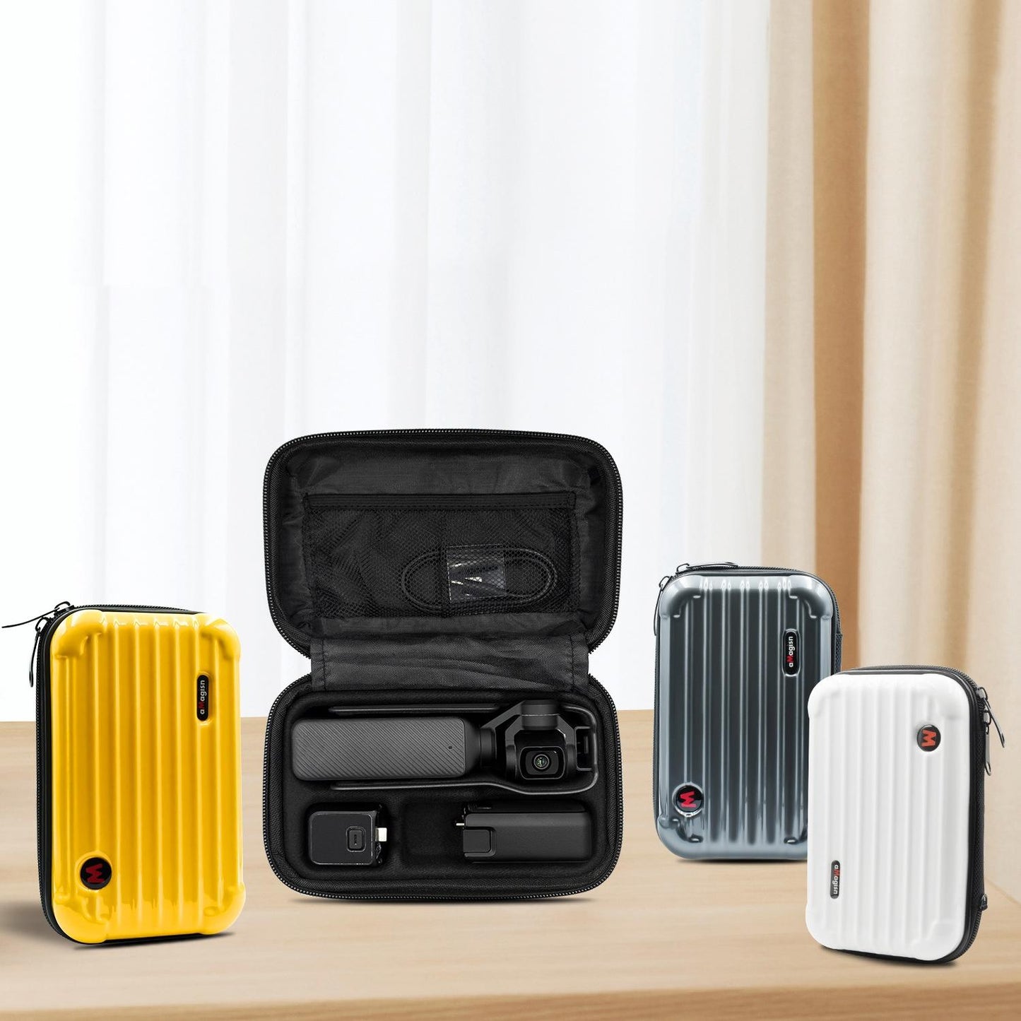 Small Organizer Bag for Sports Camera Accessories 18.5 x 11.5 x 6cm - Yellow