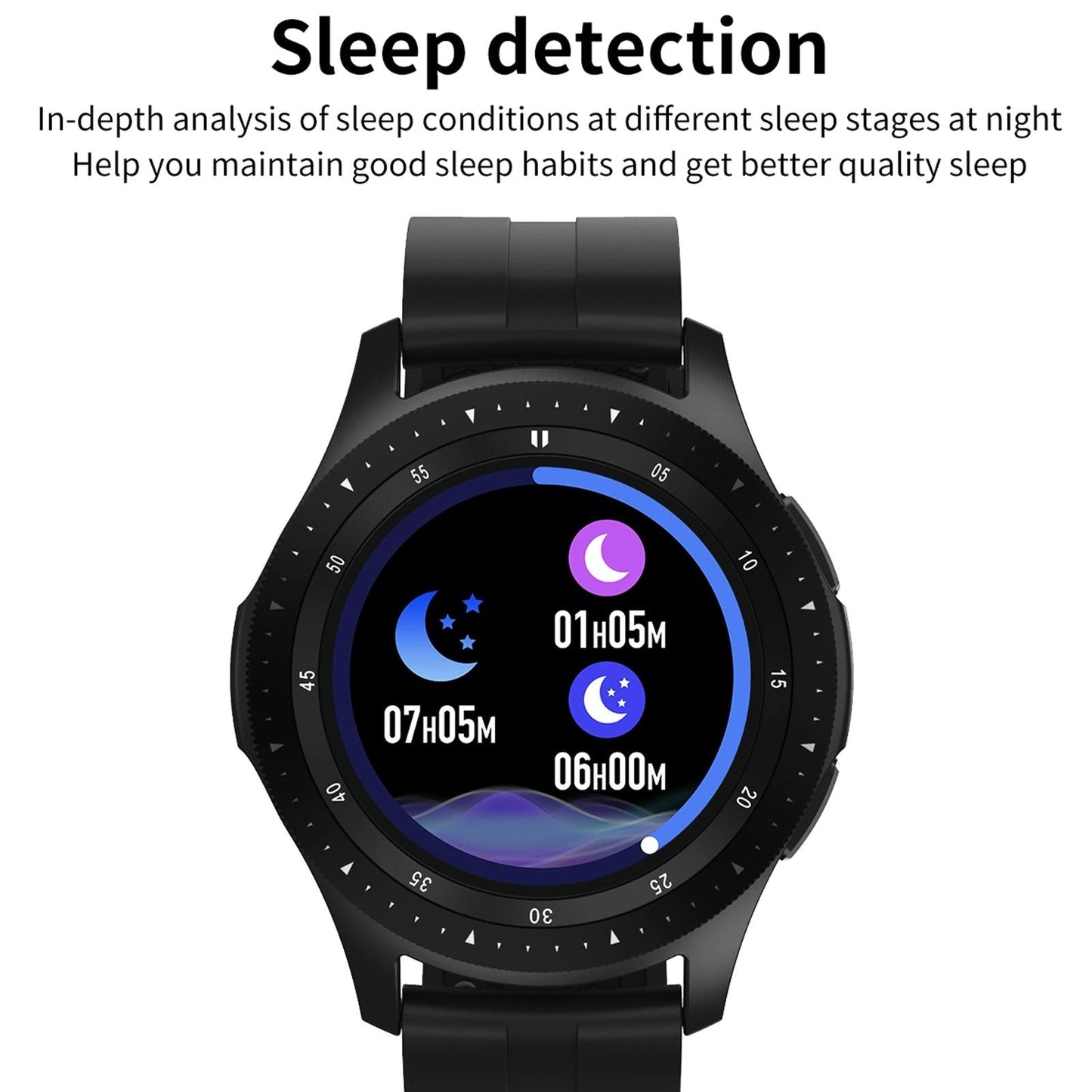 Waterproof Smart Bracelet With Touch Screen Bluetooth Call And Heart Rate Monitor - Silver