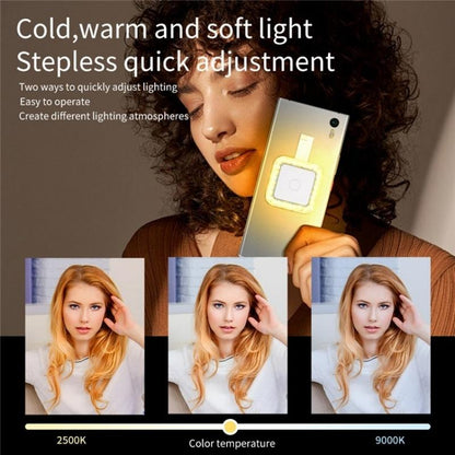 Portable Magnetic Selfie Light for Live Streaming and Skin Beauty - White