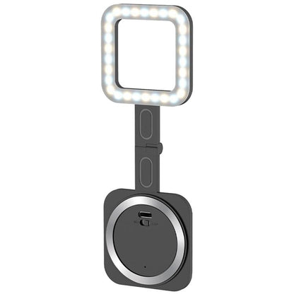 Portable Magnetic Selfie Light for Live Streaming and Skin Beauty - White