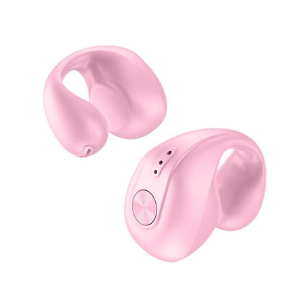 Wireless Dual Ear Bone Conduction Bluetooth Earphones - Mini Sport Clip - Skin Colour